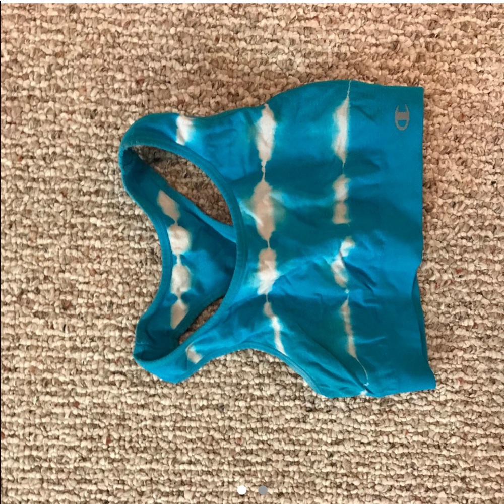 Blue champion sports bra